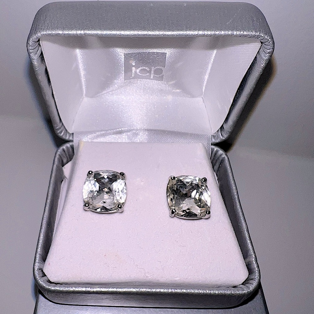 Sterling Silver Square Stud Earrings